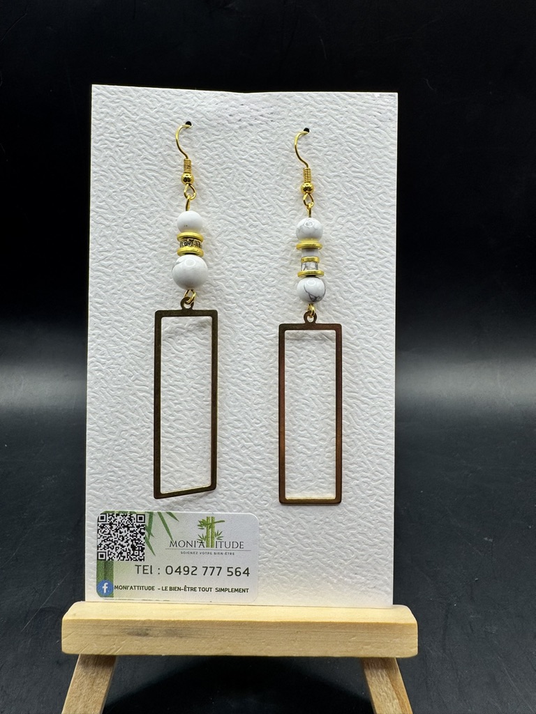 Boucles d'oreilles géométriques