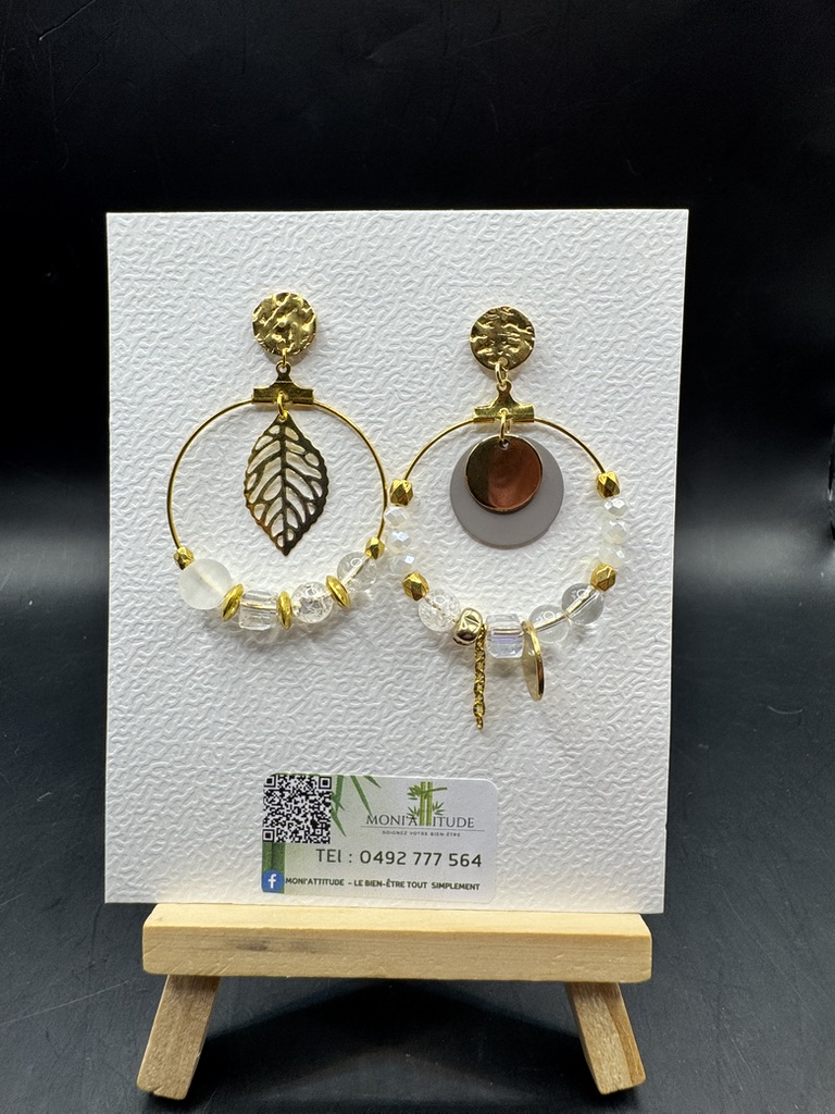 Boucles d'oreilles dorées