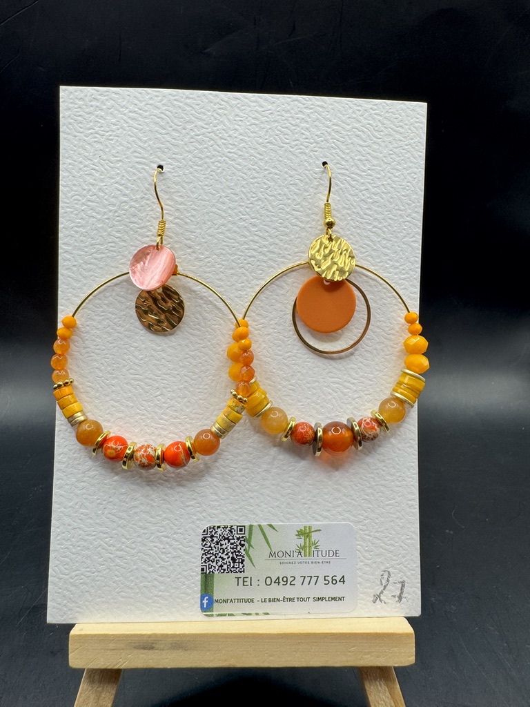 Boucles d'oreilles artisanales