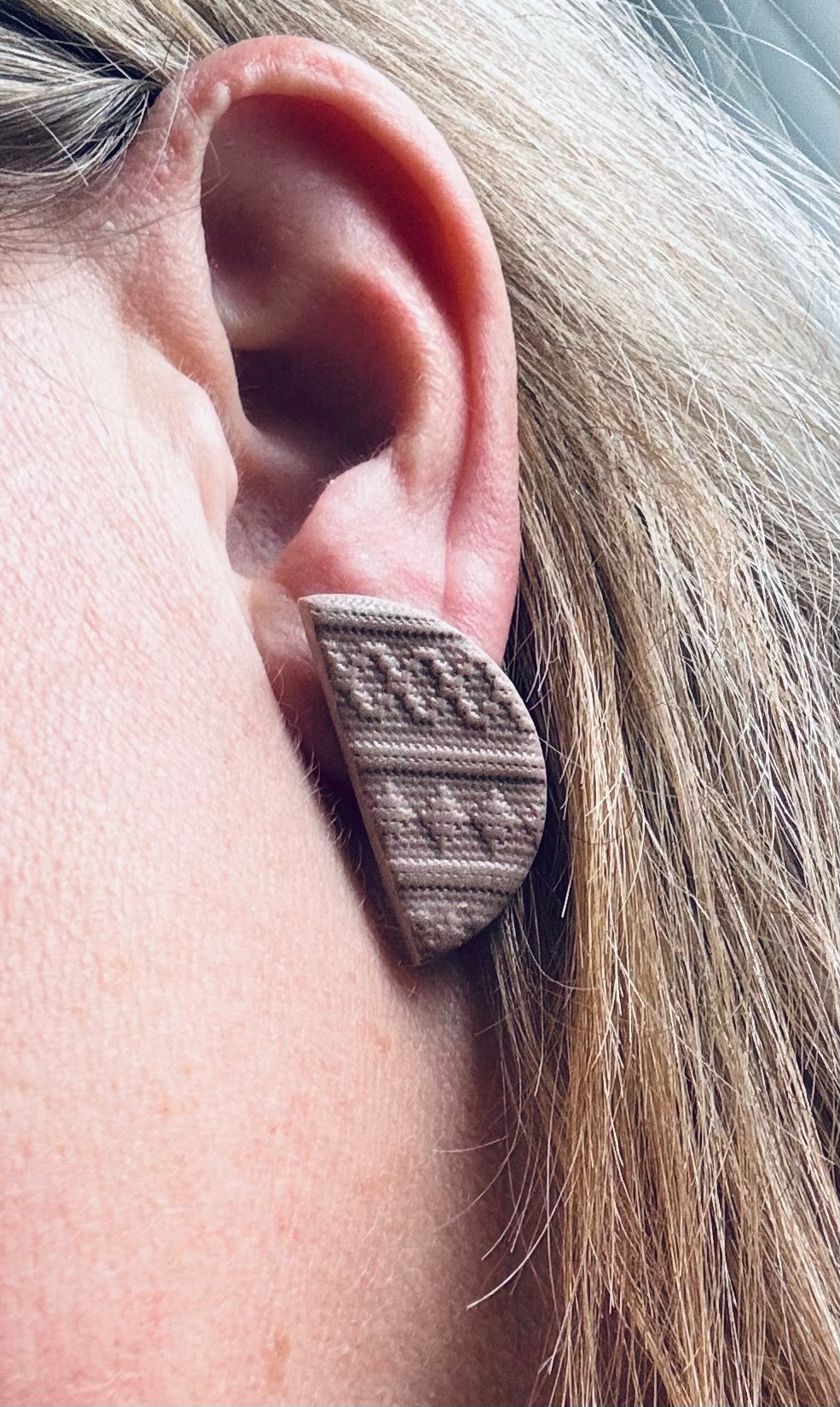 Boucles d'oreilles en argile polymère 