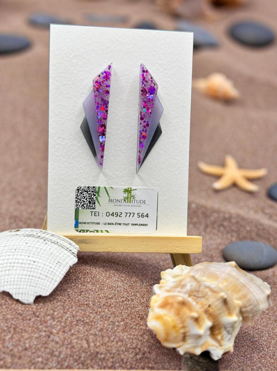 Boucles d'oreilles géométriques