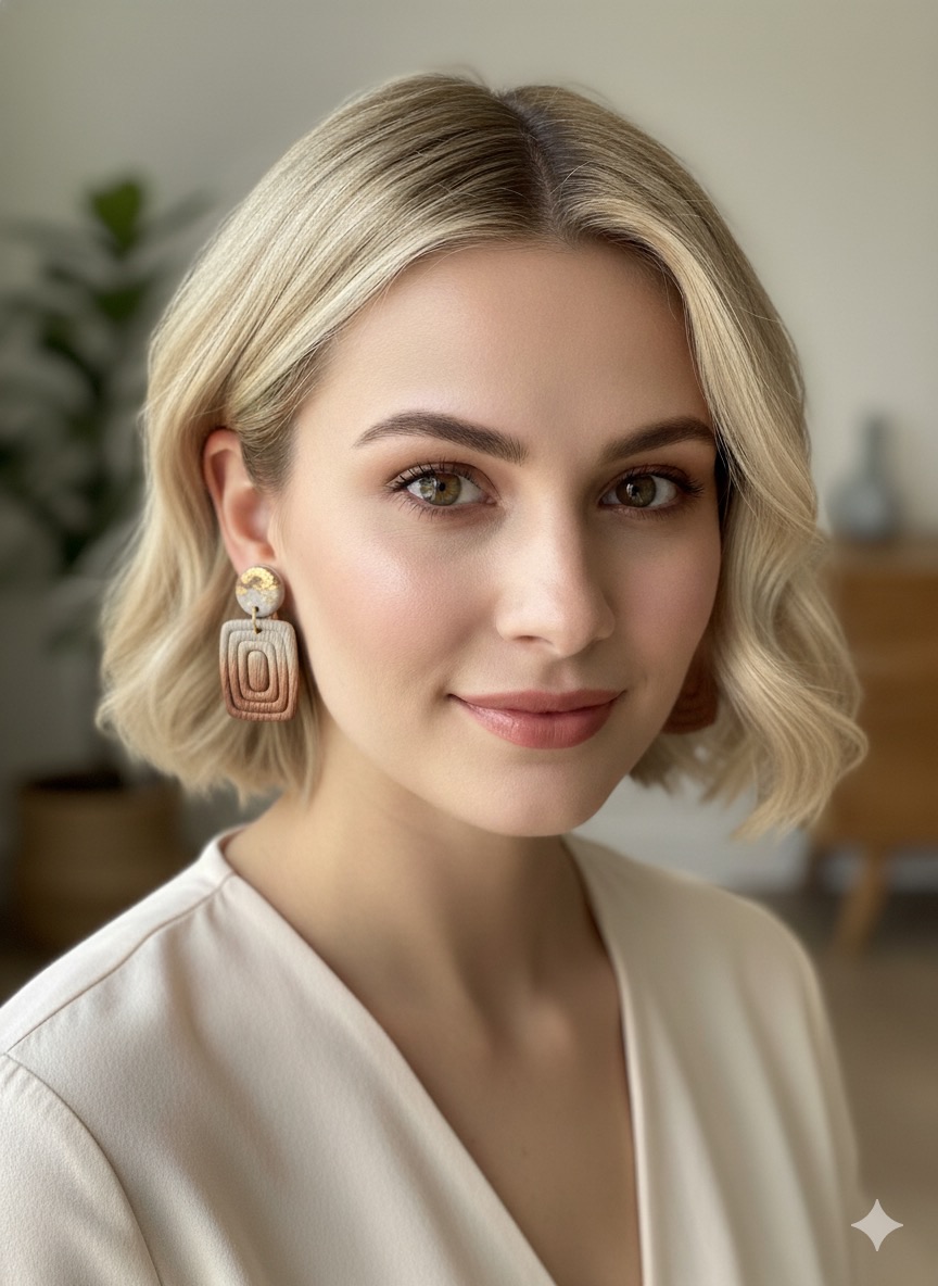 Boucles d’oreilles en argile polymère