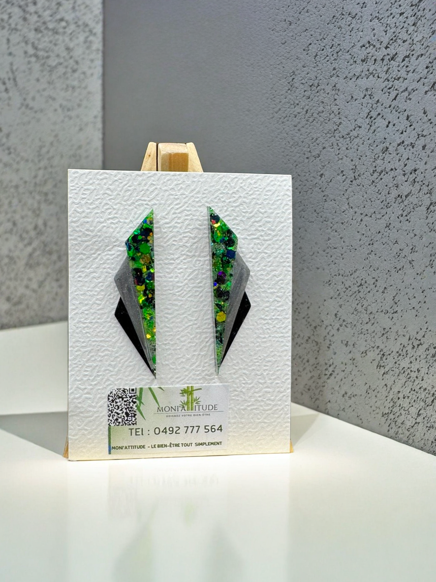 Boucles d'oreilles géométriques