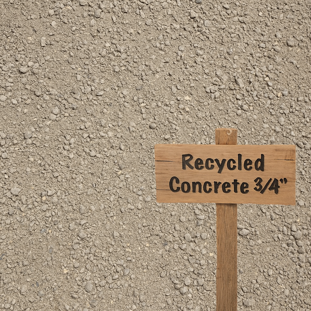Recycled Concrete 3/4" 1-Ton