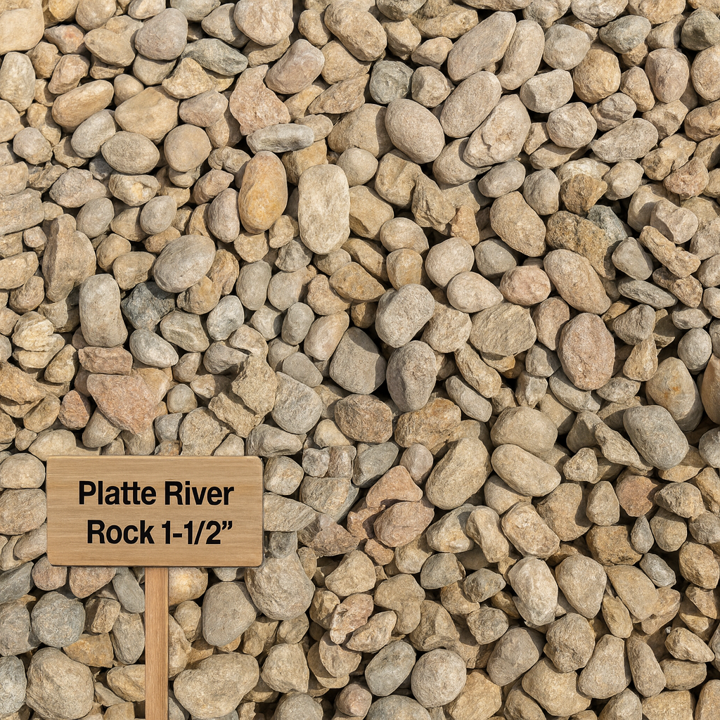 Platte River Rock 1-1/2" 1-Ton