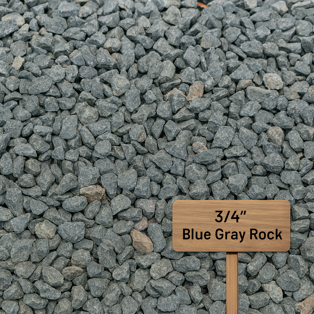 3/4" Blue Gray Rock 1-Ton