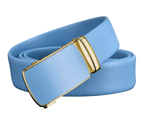 StadiumSport- Elegant Light Blue Leather Belt