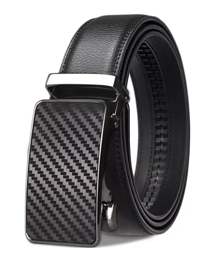 StadiumSport-Men's Black Leather Belt