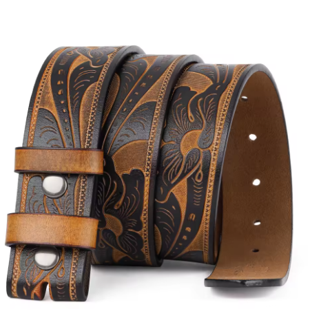 StadiumSport-Engraved Leather Belt