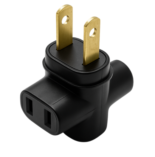 T de conexión - Adaptador de corriente eléctrico 
