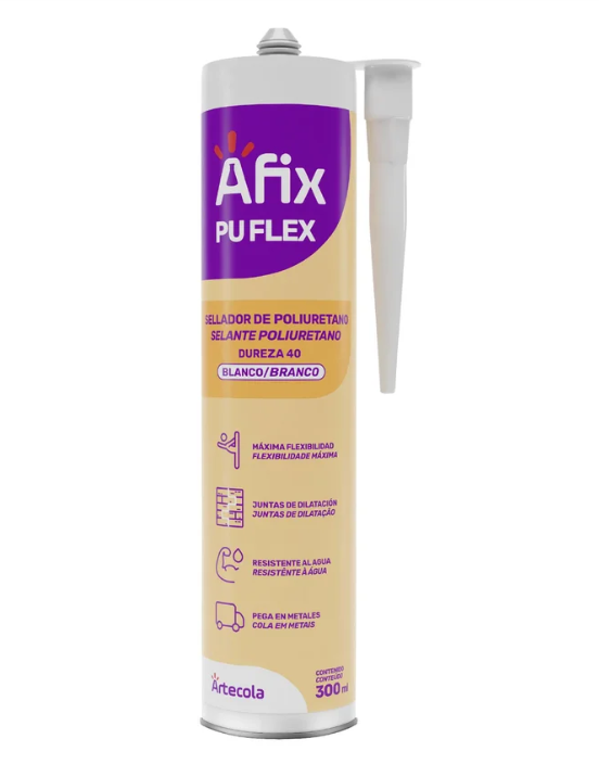 Sellador Adhesivo De Poliuretano Pu Flex – Blanco – 300 Ml