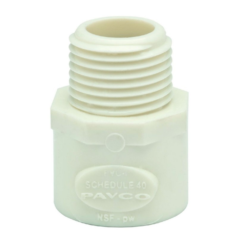 Adaptador macho PVC 1"