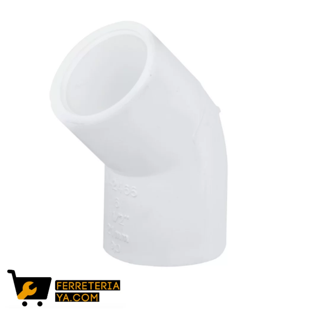 Semicodo liso PVC 1/2