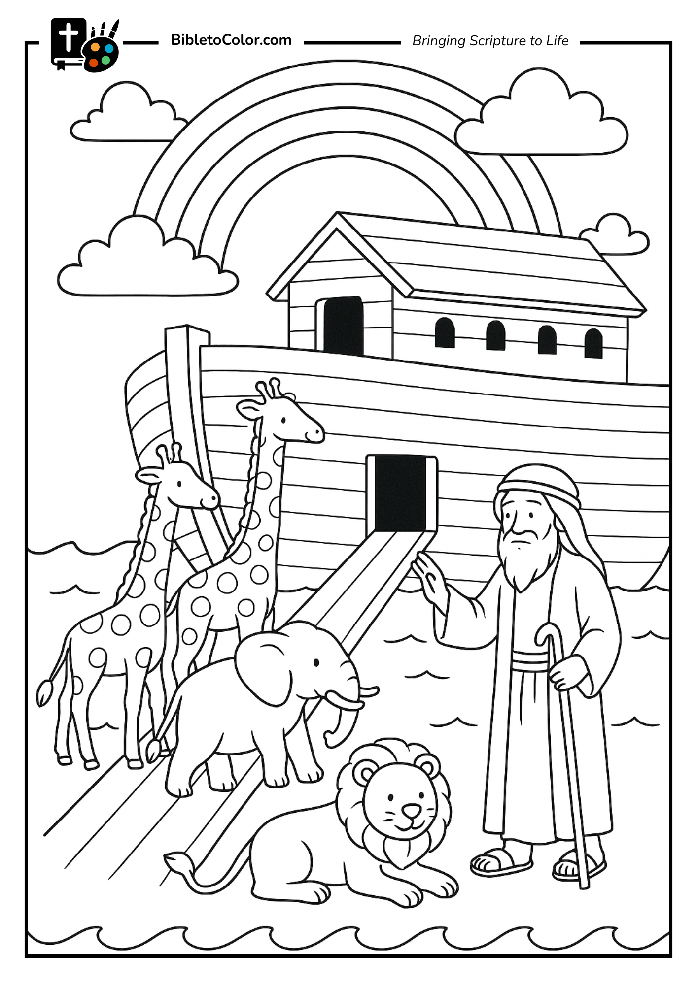 Noah’s Ark Coloring Page