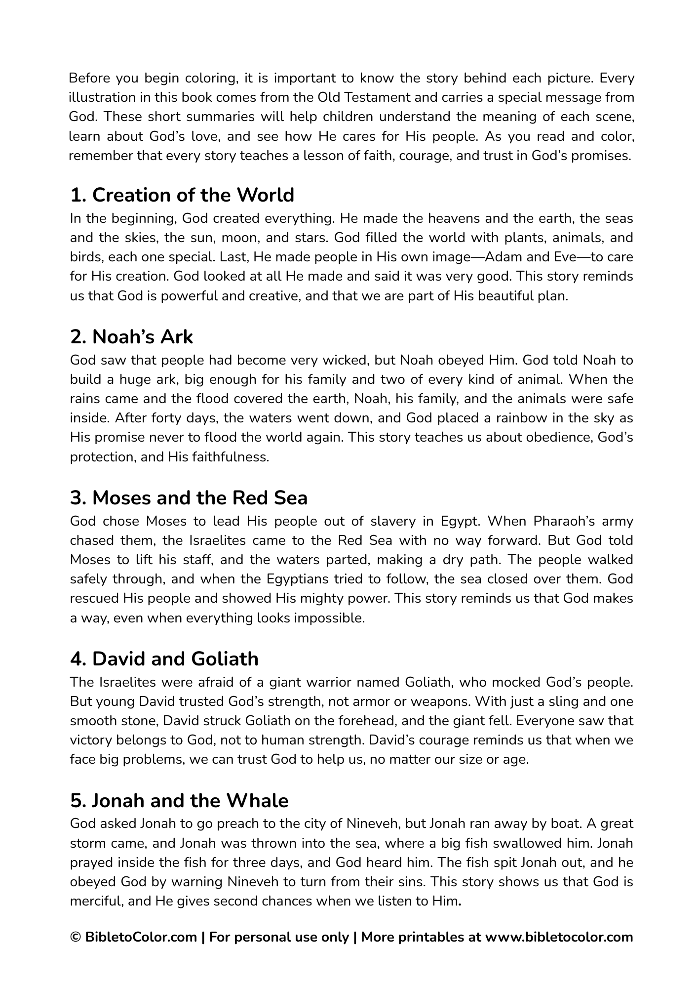 ✨ 30 Old Testament Stories – Premium Coloring Pack