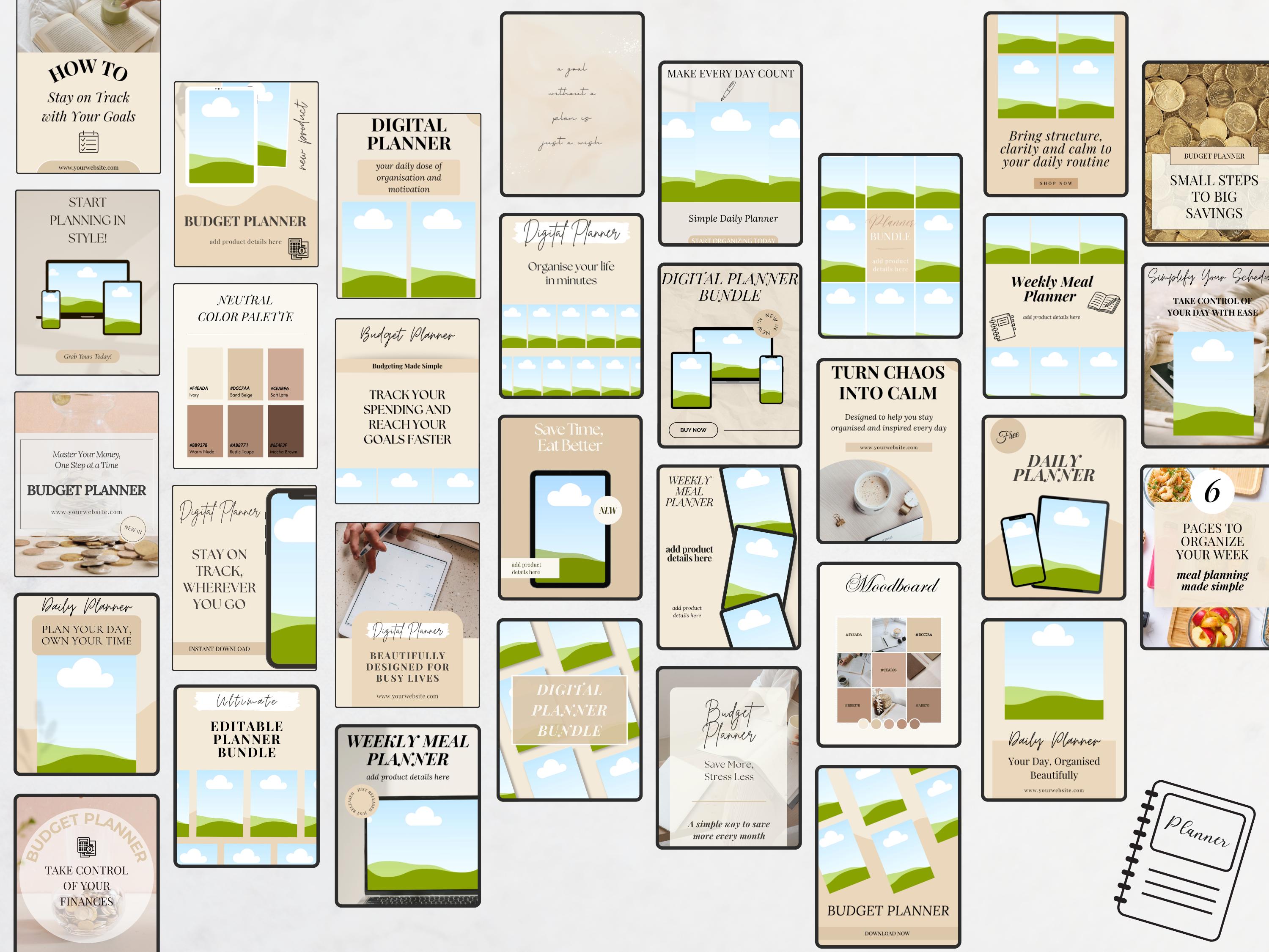 30 Editable Canva Templates for Etsy Sellers & Small Businesses