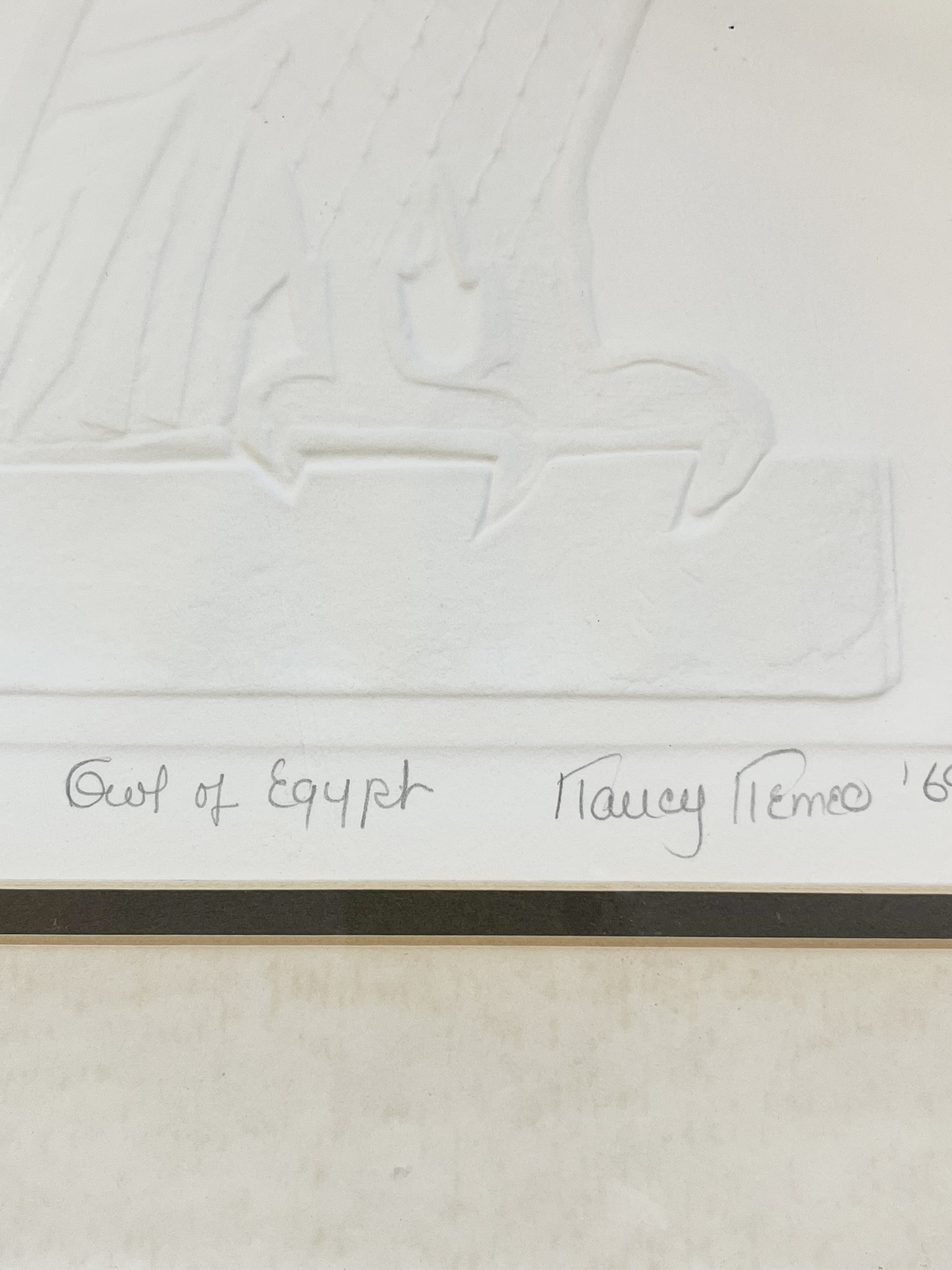 Owl Of Egypt Signed Artwork