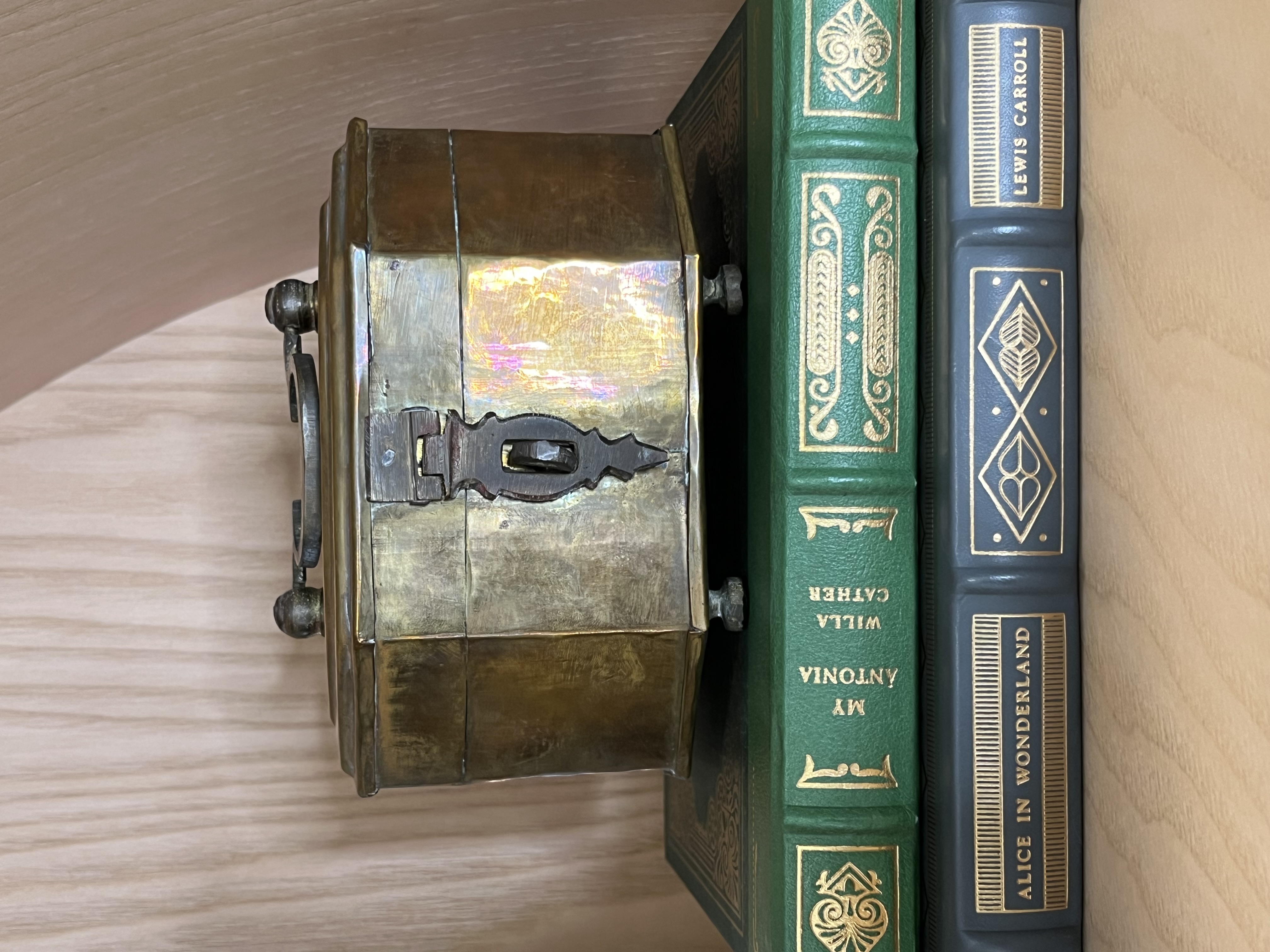 Vintage Brass Footed Trinket Box