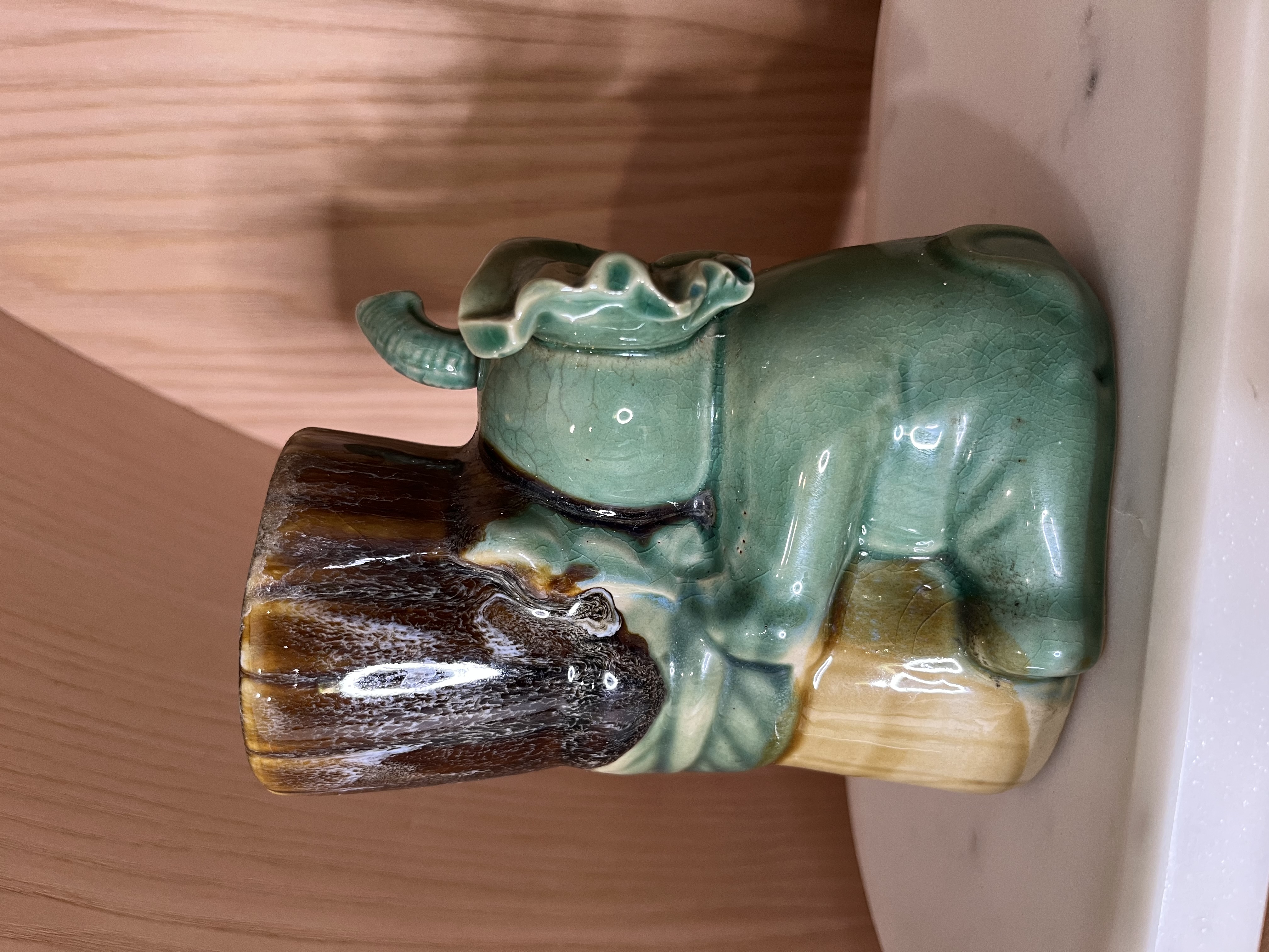 Vintage Ceramic Elephant Planter