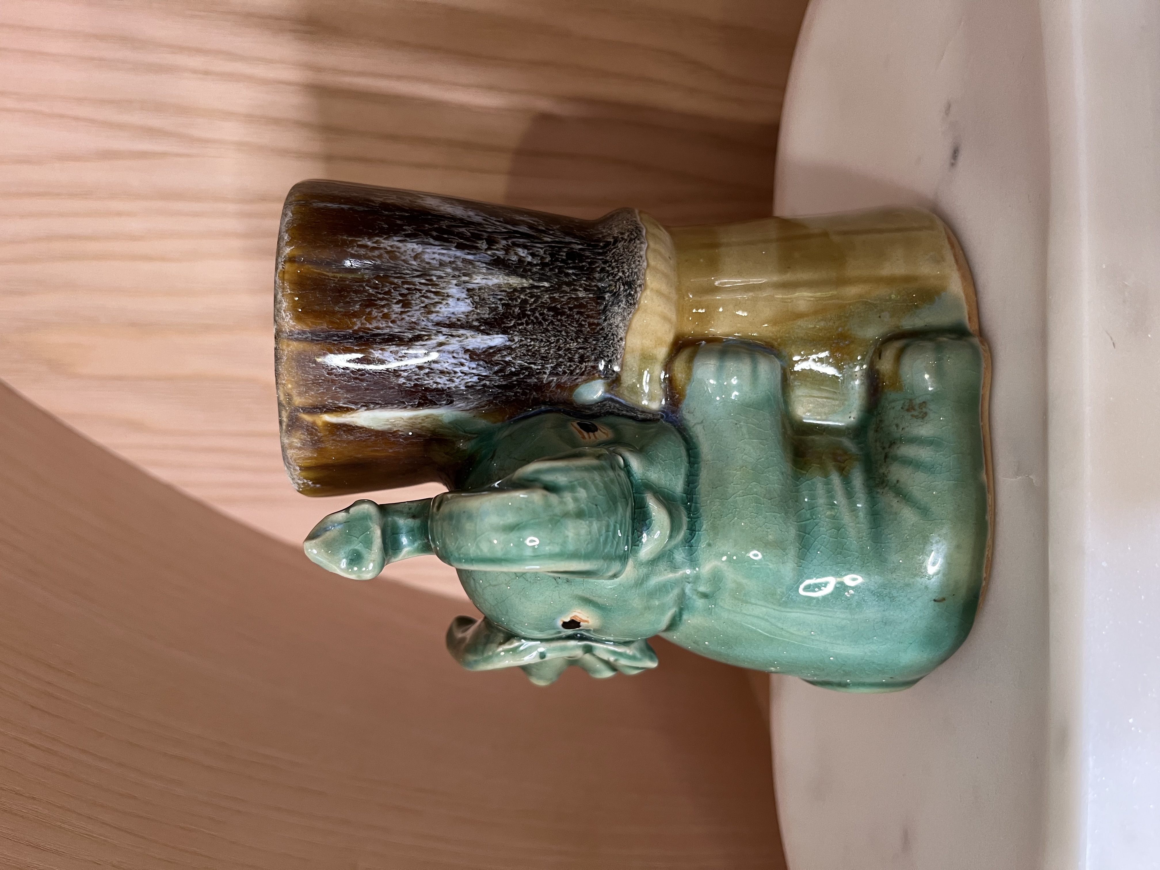 Vintage Ceramic Elephant Planter