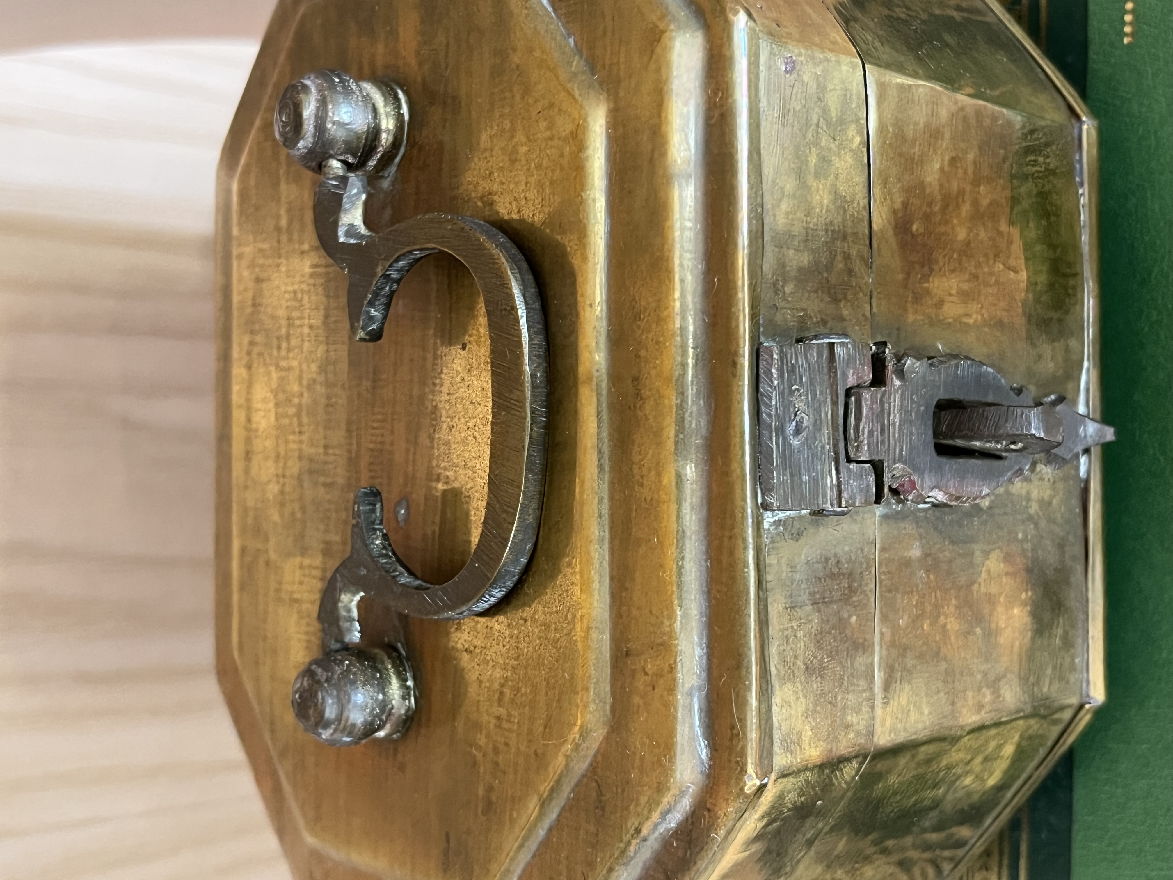 Vintage Brass Footed Trinket Box