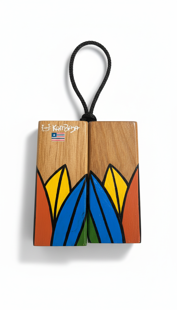 Matraca Mini Geométrica – Chapéu de Pena