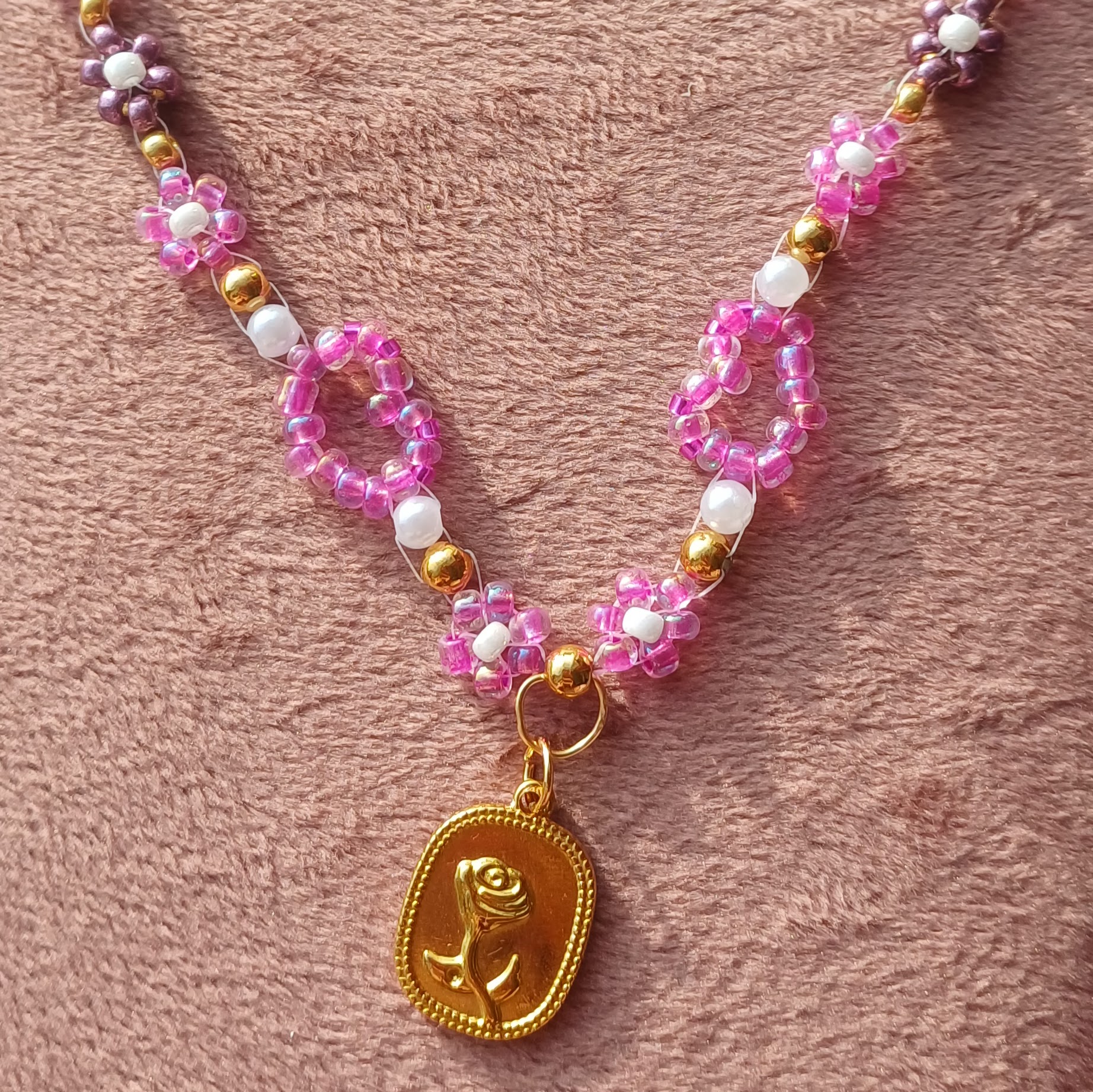 Purple rose Ketting