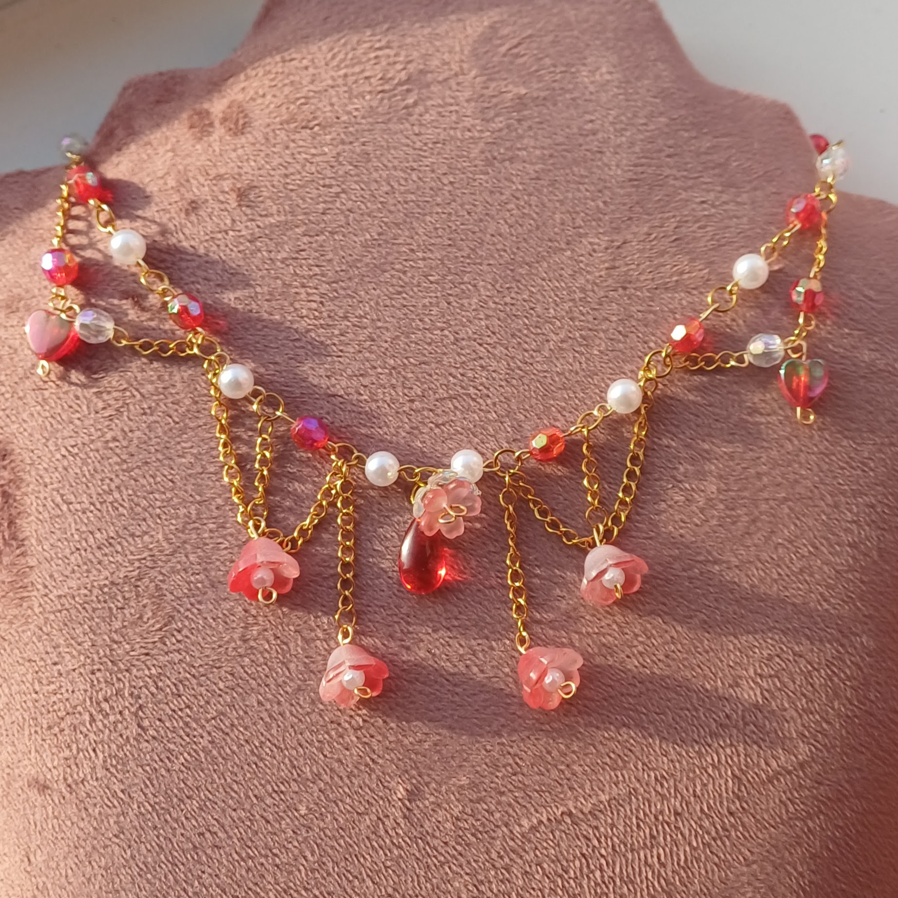Ruby Blossom Ketting
