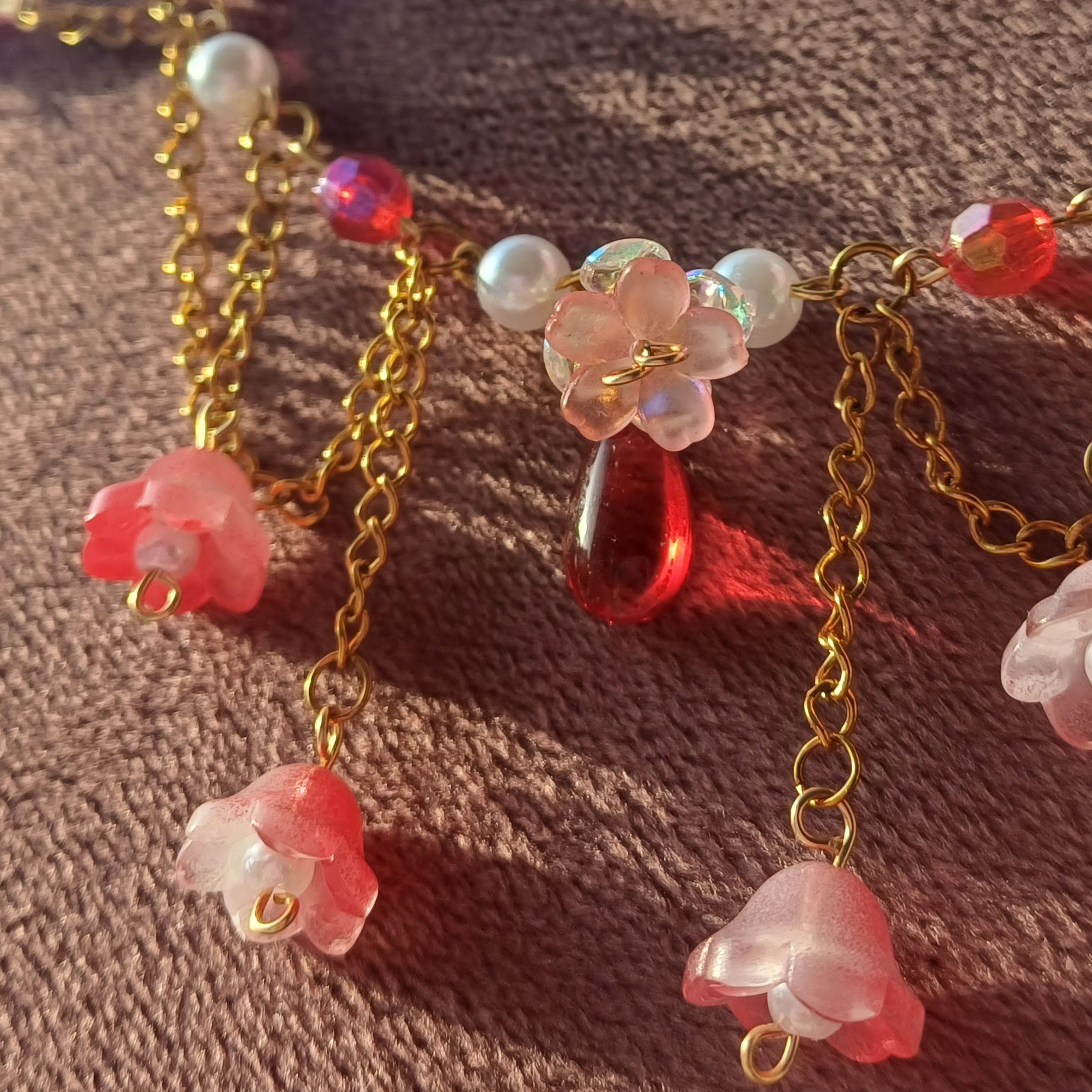 Ruby Blossom Ketting