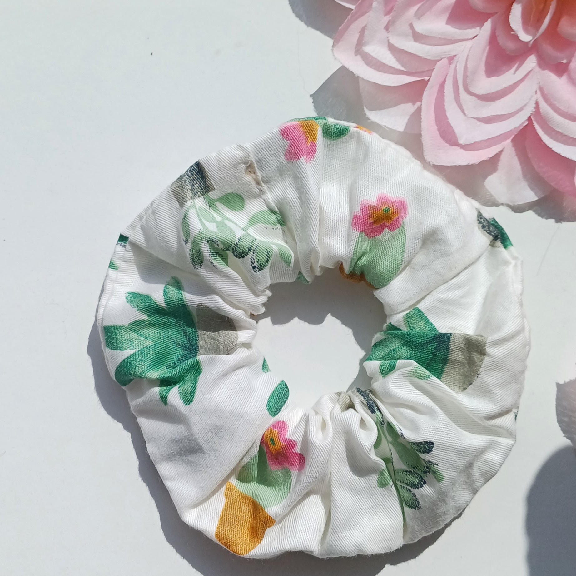 Floral Print Scrunchies