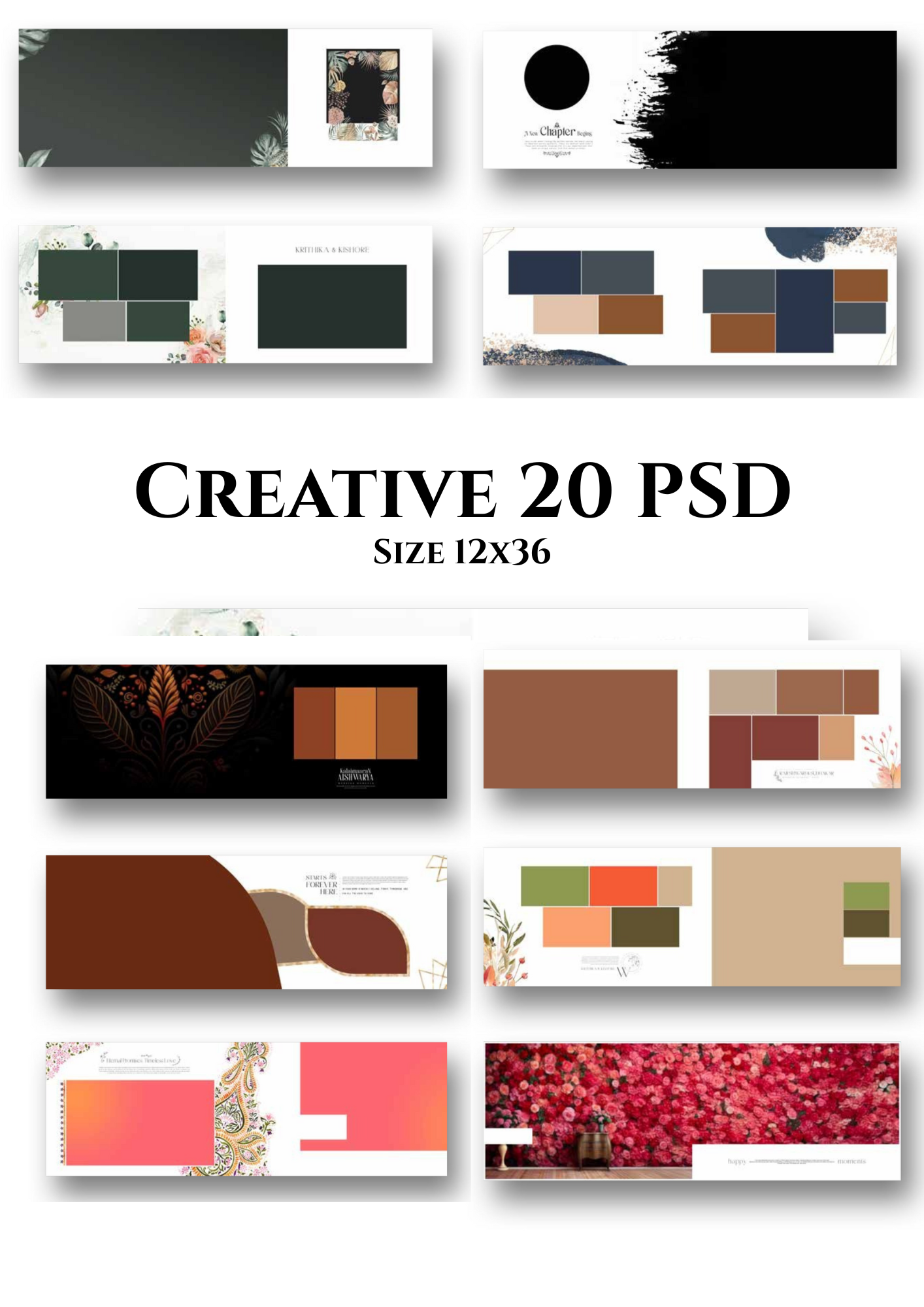 #34 || 12x36 || Creative design || 20 Psd 