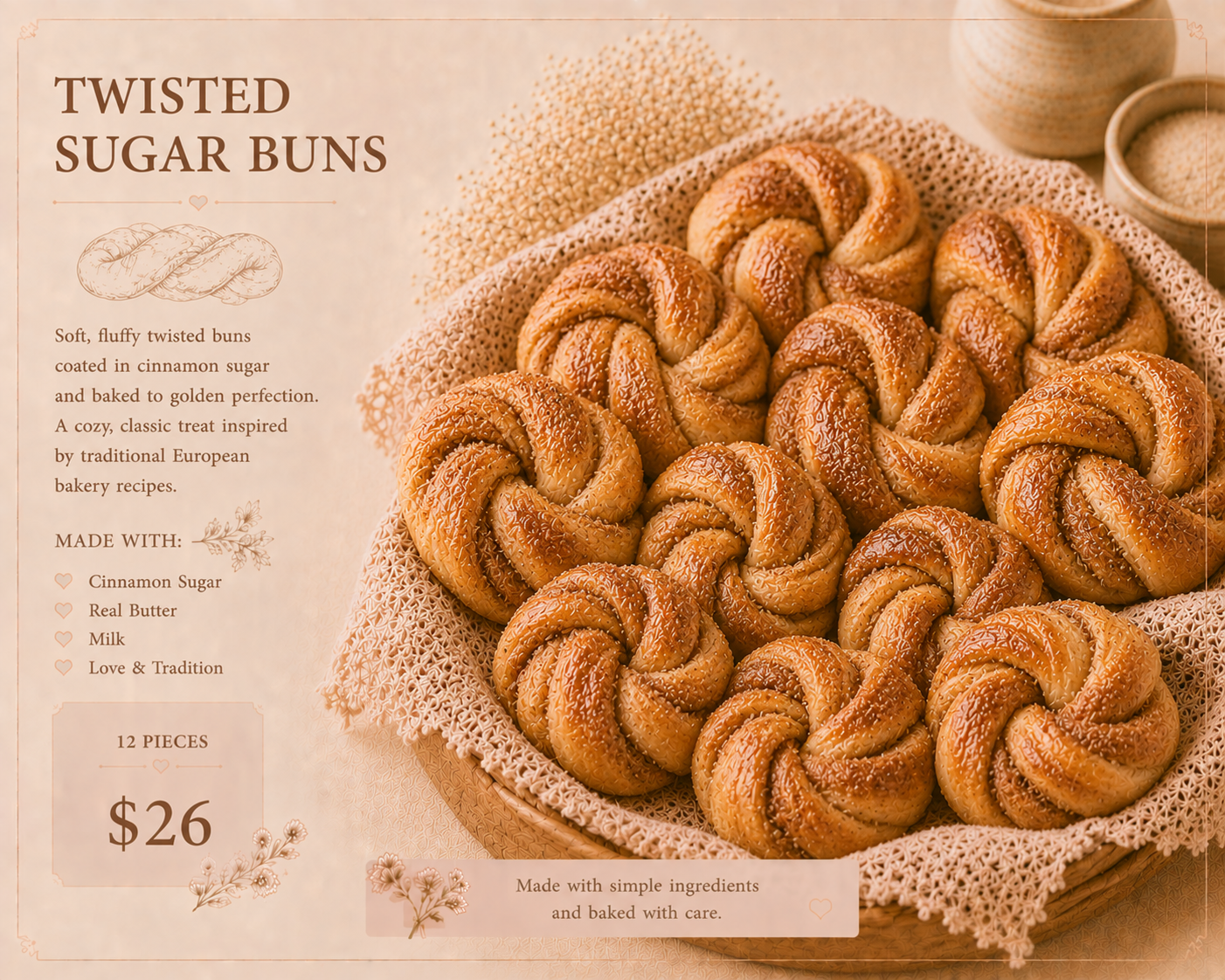 Twisted Sugar Buns