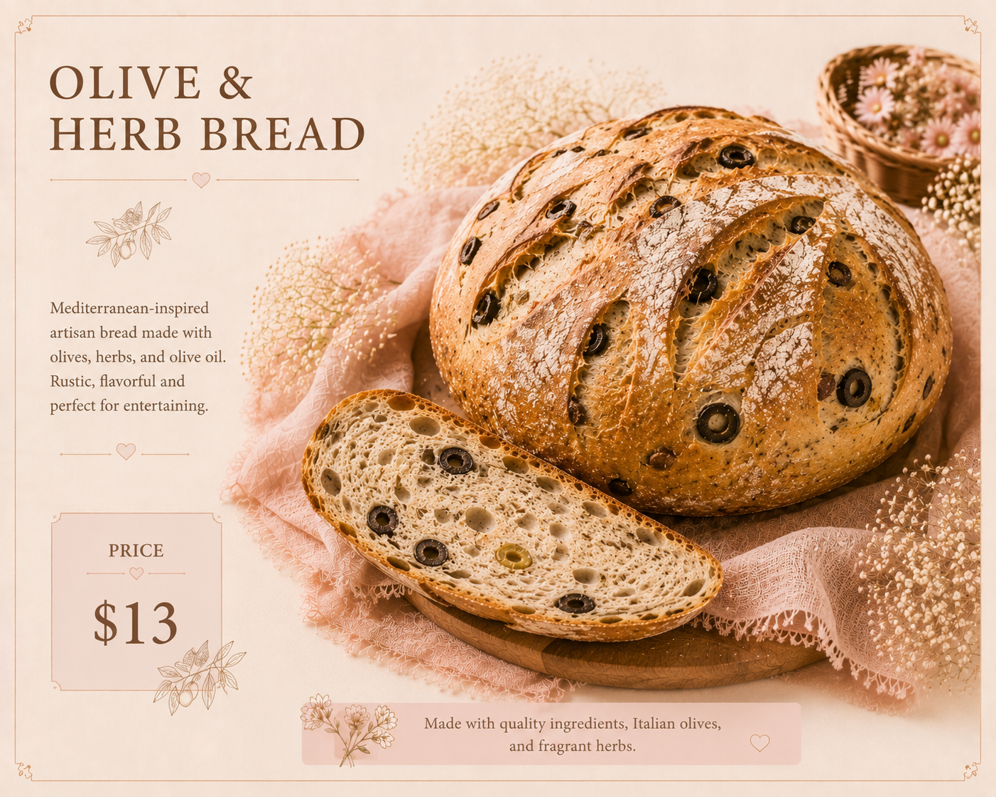Olive and Herb Bread