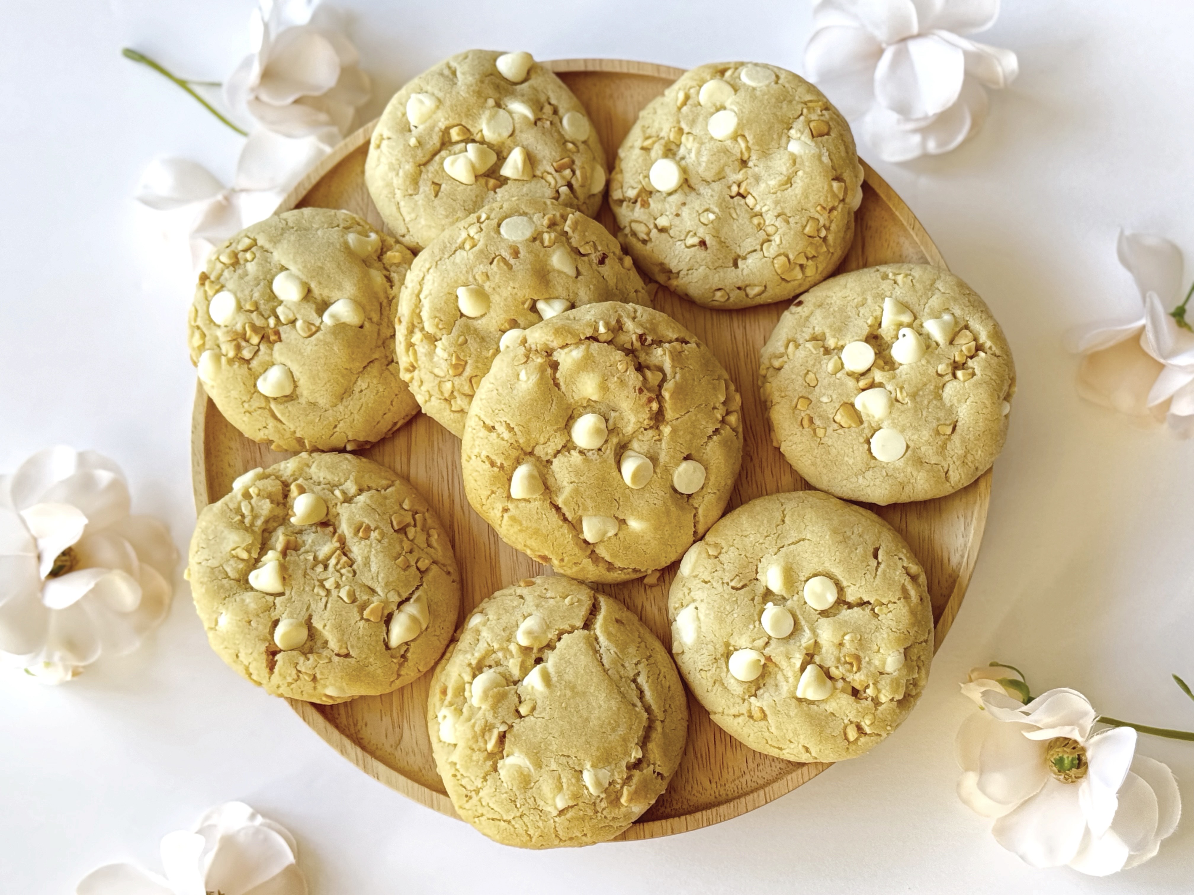 White Chocolate Pecan Cookies