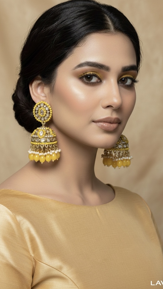  Kundan Jhumka Earrings