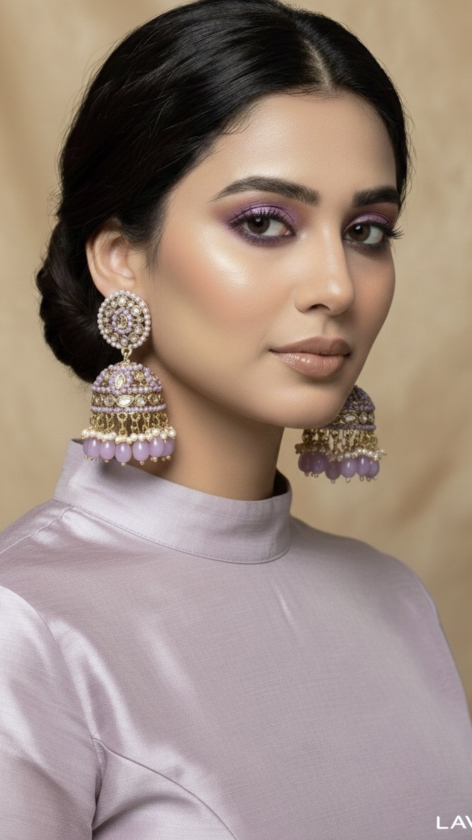  Kundan Jhumka Earrings