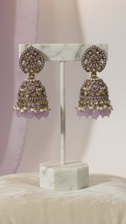  Kundan Jhumka Earrings