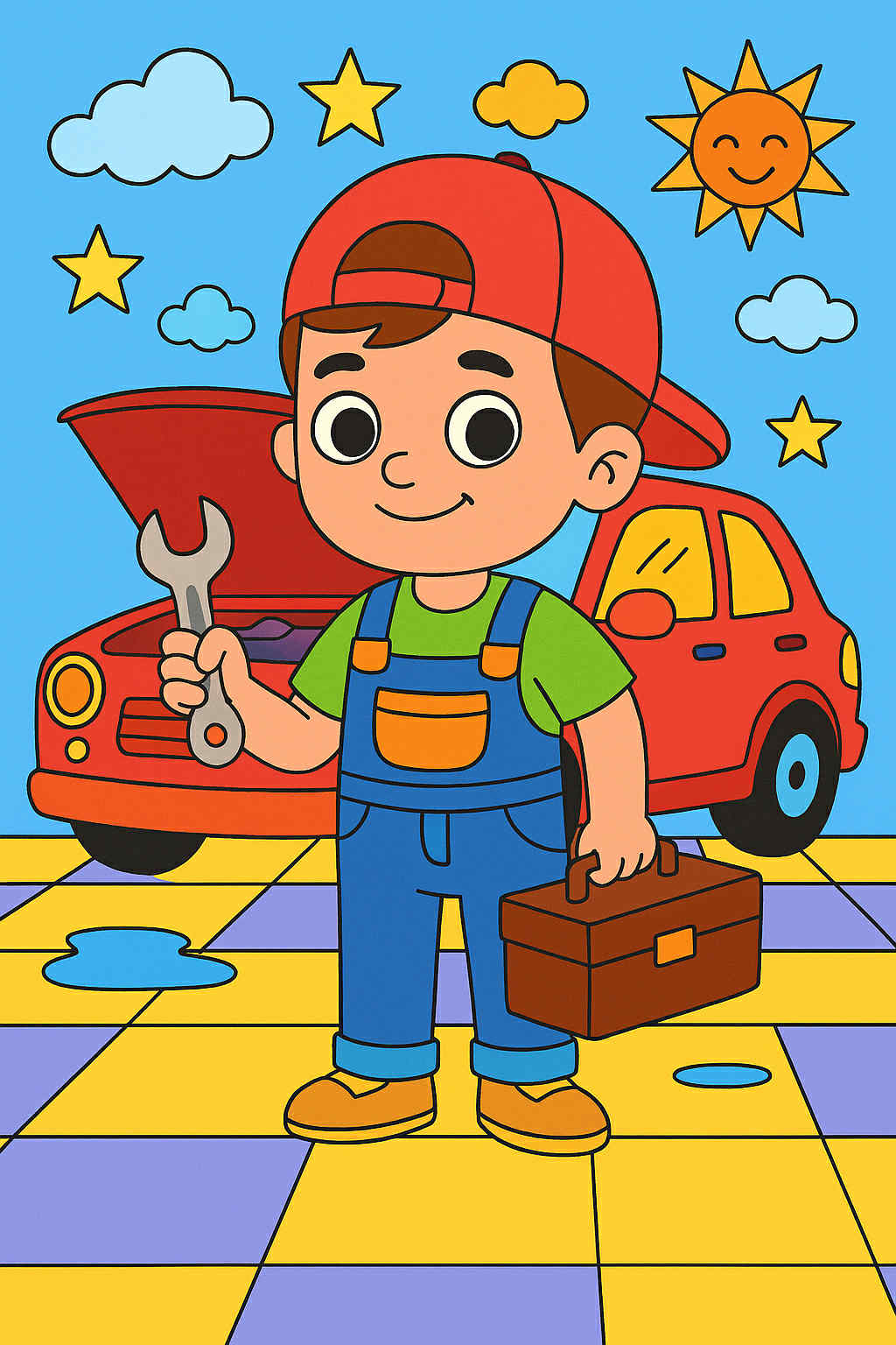 Coloriages Les Métiers en Couleurs – Volume 1