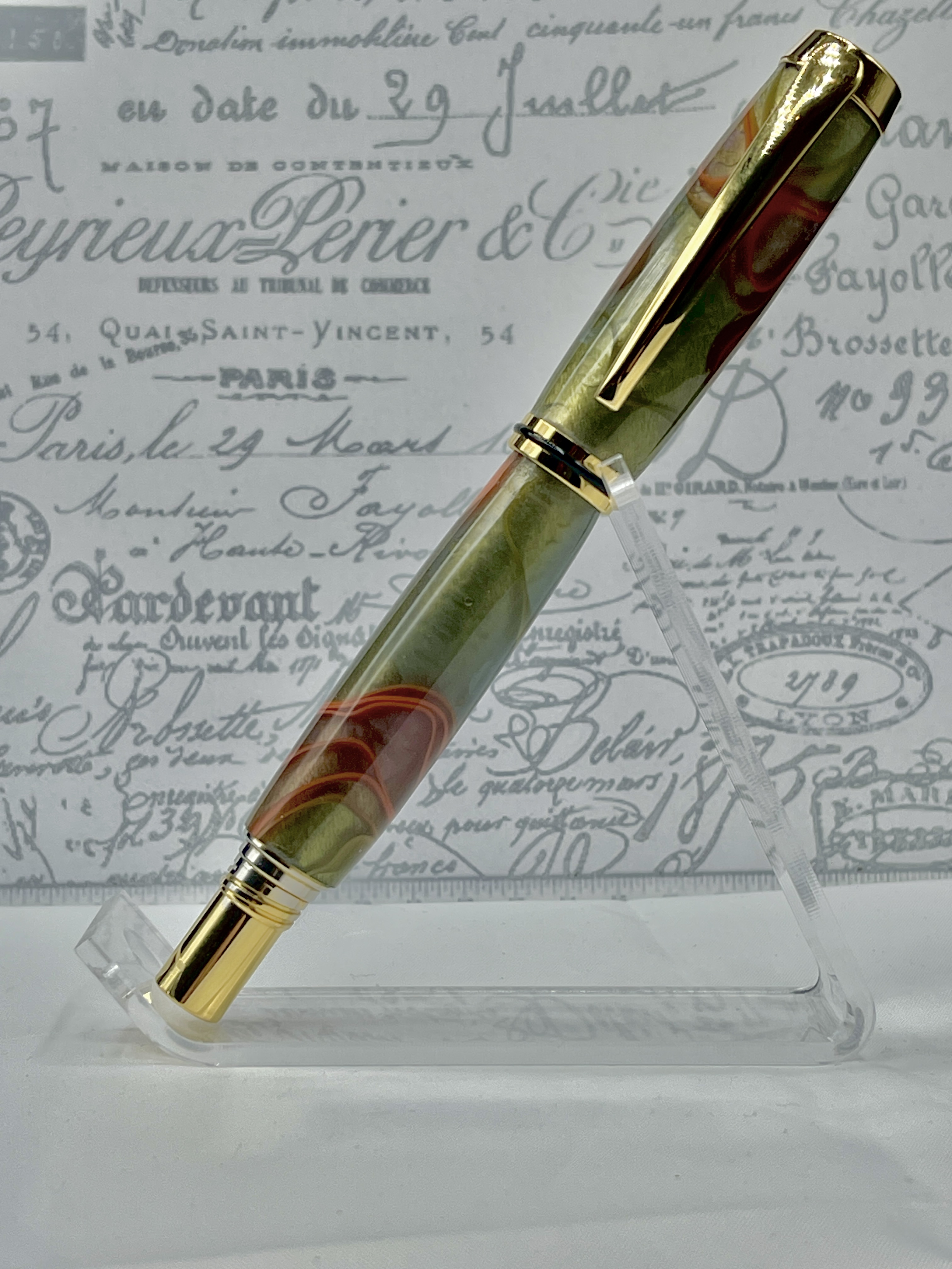 Luxury 10K Gold-Plated Rollerball Pen