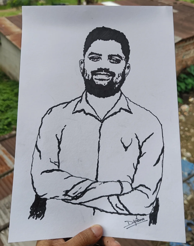 Hand-drawn Portrait Sketch