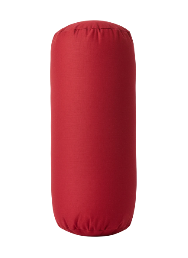 Cojín cilíndrico rojo