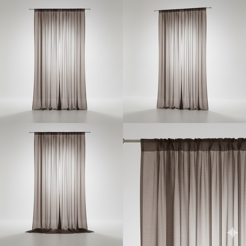 Cortinas de Velo una pieza 