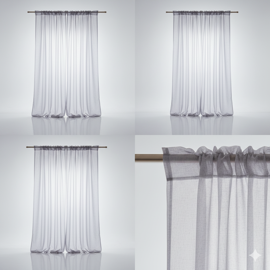 Cortinas de Velo una pieza 