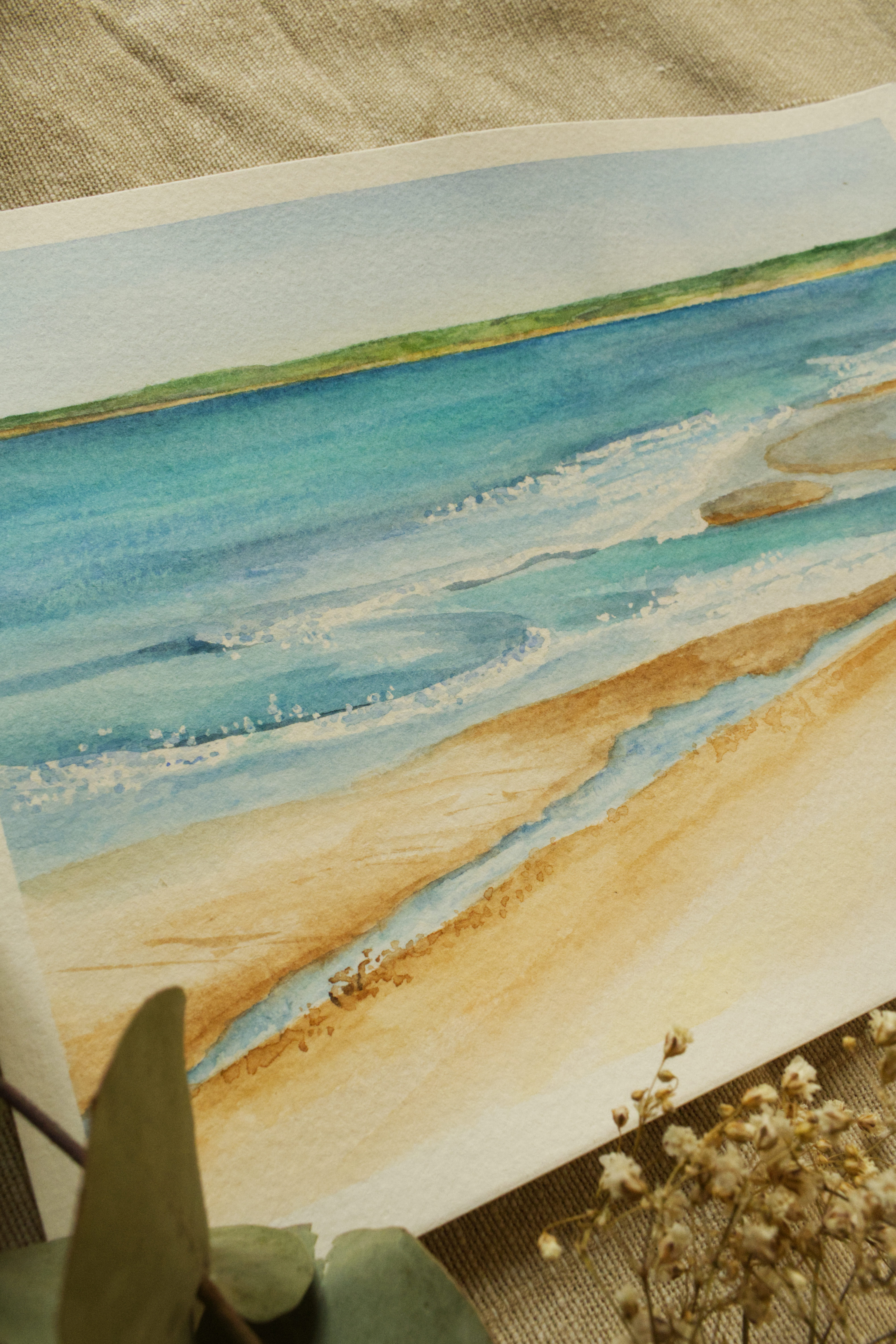 Entre plage et océan