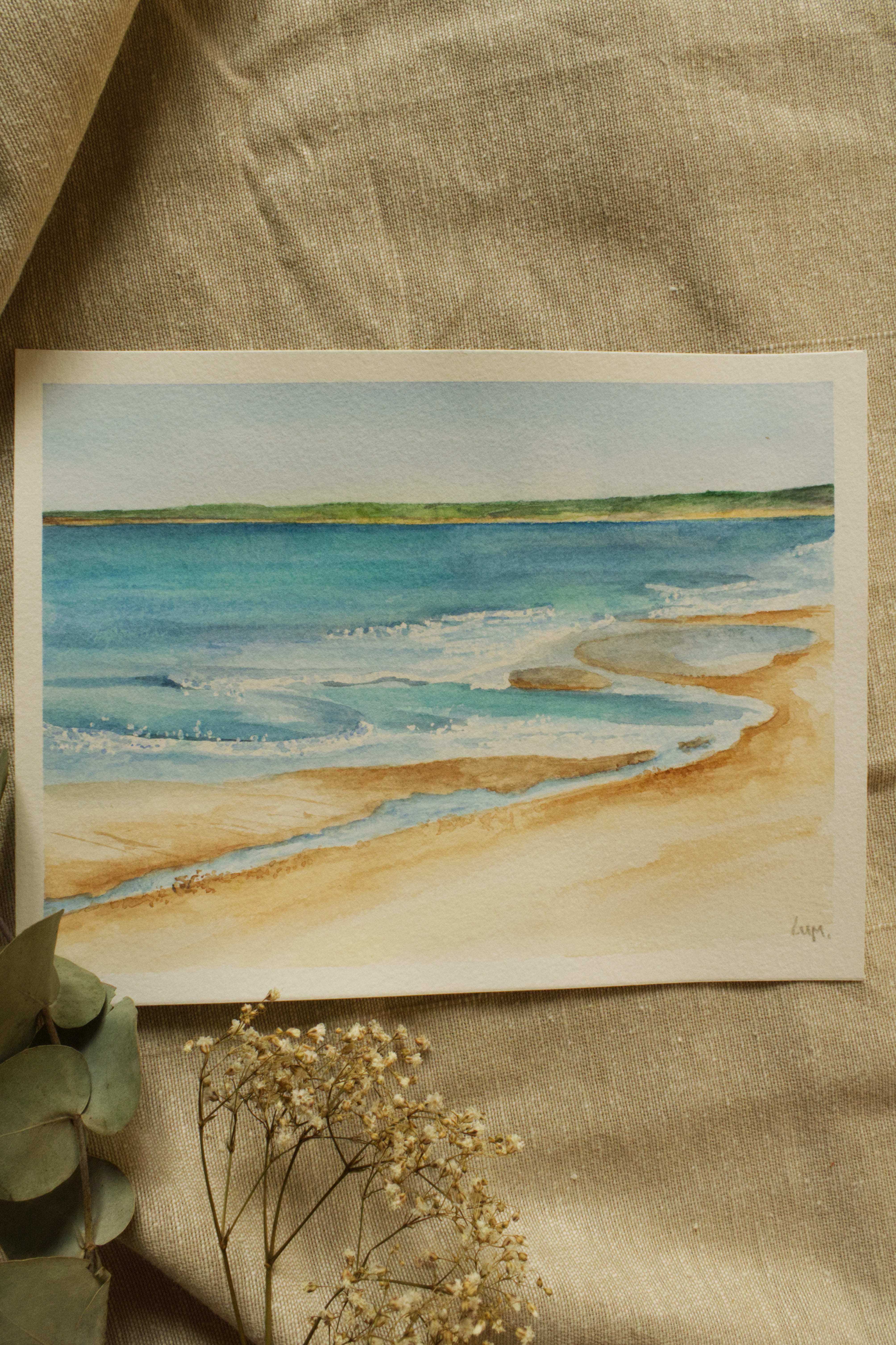 Entre plage et océan