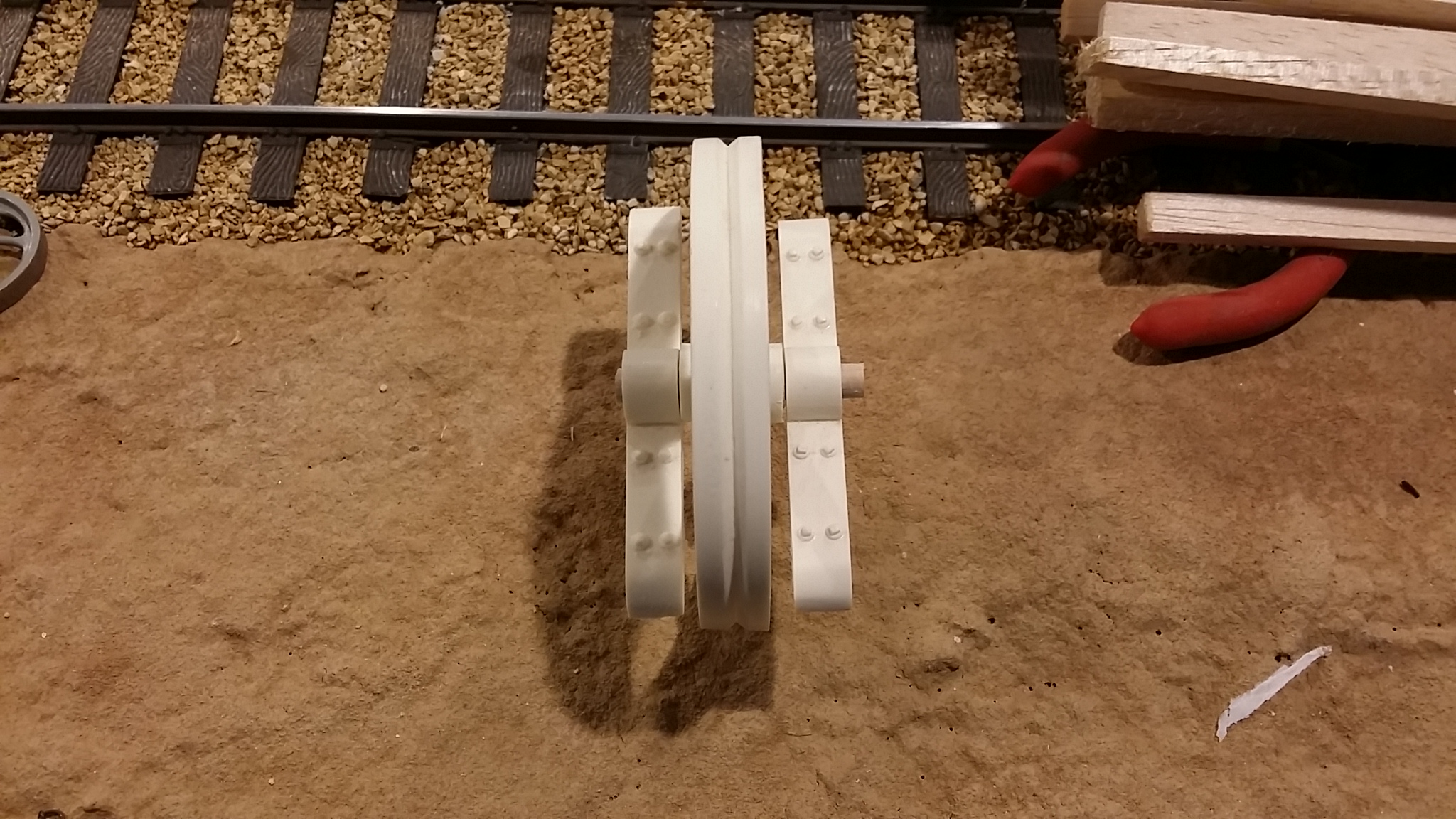 Large mine frame pulley