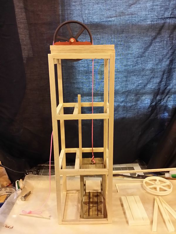 Large mine frame pulley