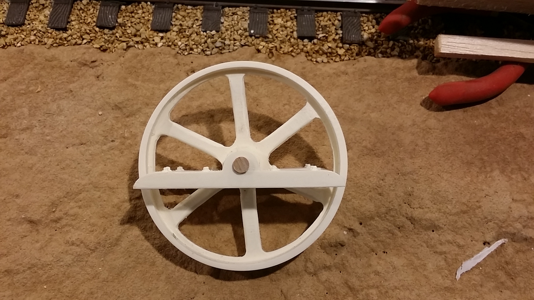 Large mine frame pulley