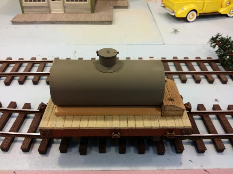 Model Train Flatcar with Tank