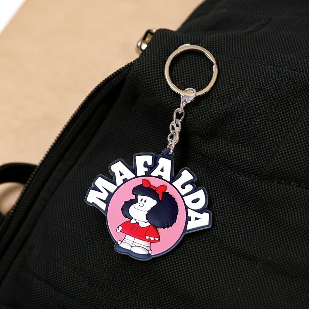 Llavero de goma Mafalda Emblema